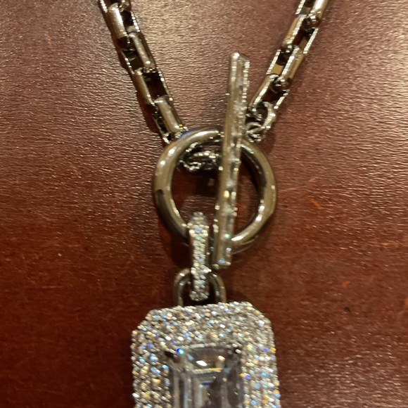 Can’t Be Stopped: Luxe Layer Necklace: CZ on Silver Plating - Picture 4 of 4